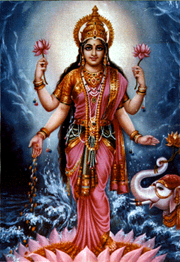 lakshmi, deuses indianos, deuses