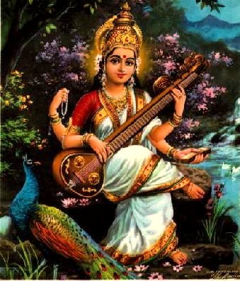 Saraswati, deuses indianos, deuses